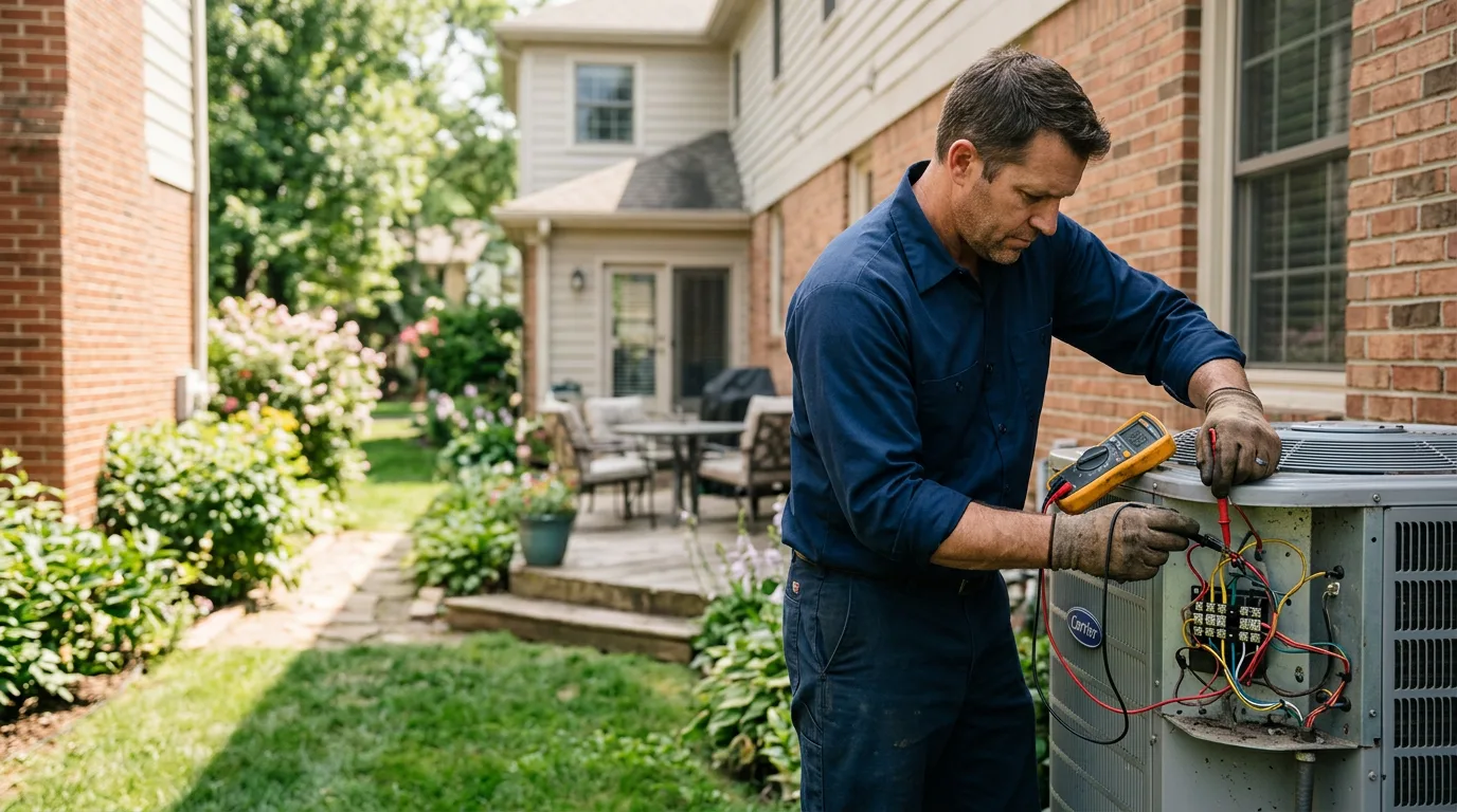 HVAC technician working near Elkton, OH